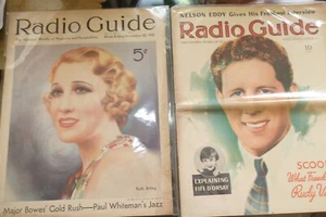 Radio Guide Magazine 1935 Ruth Etting 1936 Nelson Eddy Golden Age - Picture 1 of 5
