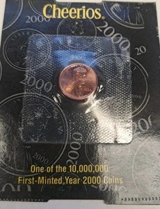 Cheerios One Of The 10,000,000 First Minted Year 2000 Coins Vintage Coin Penny - Picture 1 of 5