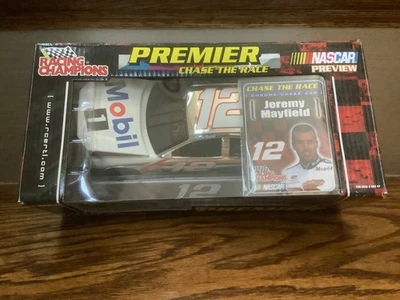 Racing Champions 2001 Chrome Chase Car NASCAR #12 Jeremy Mayfield 1:24 Die Cast - Image 1 of 4