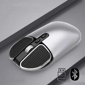 Wireless Mouse 2.4GHz Anti-Slip Desktop Key 1600 Dual Model Silence Office Mouse - Picture 1 of 28