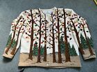 Design Options XL Tree Forest Fall  sweater Cardigan