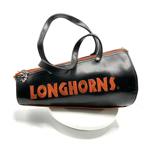 Sandol Texas Longhorns Purse Football Cheerleader Megaphone Orange Black Cover