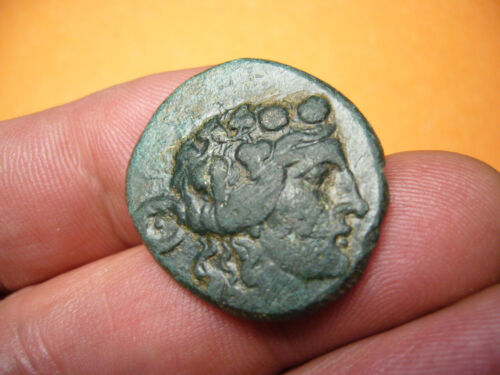 (CA196) Tracja: głowa Maroneia Dionizososa (2. Century BC) AE 27,11 mm 12,53 g s-ss