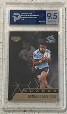 2022 Elite Ronaldo Mulitalo Black Diamond Mojo #1/5 Sharks Graded PSG 9.5
