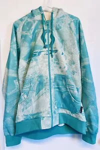 Scott Skijacke Größe L türkis Hoodie - Bild 1 von 8