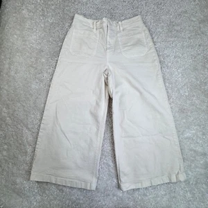 Point Sur J. Pantalón Crew Pierna Ancha Marfil Natural Mujer 29 Petite - Imagen 1 de 9
