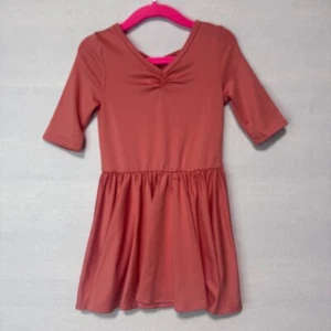 Dotdotsmile Dress Size 2T Solid Salmon Color New with Tags - Picture 1 of 6