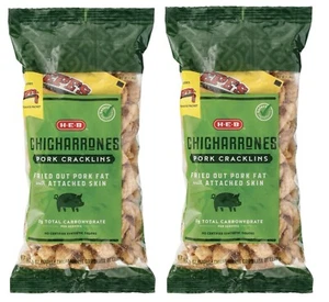 HEB CHICHARRONES CRACKLINS DE CERDO FRITOS PIELES ADHERIDAS GRASA DE CERDO Paquete de 2 - Imagen 1 de 6