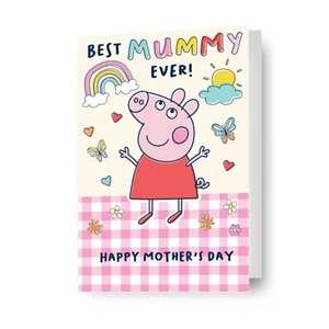 Tarjeta del Día de la Madre | Peppa Pig | Feliz Día de la Madre Momia | Domingo de la Maternidad - Imagen 1 de 6