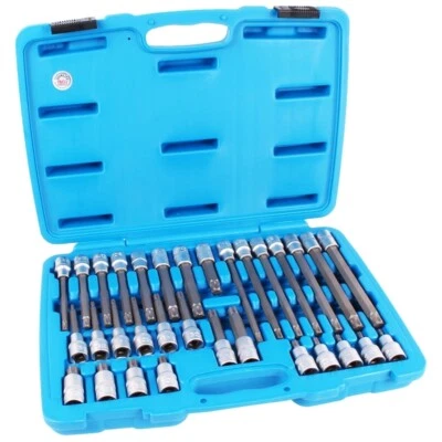 BGS BIT-EINSATZ-SET 32tlg. 1/2ZOLL TORX STECKSCHLÜSSELSATZ STECKNUSS WERKZEUGSET - Bild 1 von 4