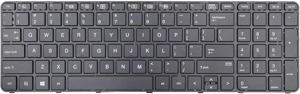 HP Probook 650 G2 650 G3 655 G3 i3 i5 i7 Series Laptop keyboard non-backlit NEW - Image 1 of 1