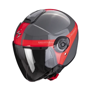 Jethelm corto Scorpion Exo-City II, gris rojo, talla S (55/56) - Imagen 1 de 1