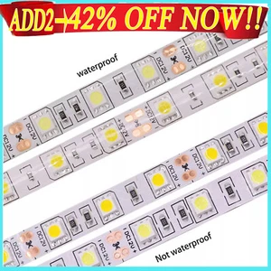 Ultra Bright 12V LED Strip Lights 5630 SMD Waterproof Lamp Warm/Cool White- - Picture 1 of 20