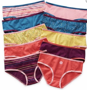 NWT Ten Pack Girl's Size 8 There Abouts Hipster Panties - Picture 1 of 1