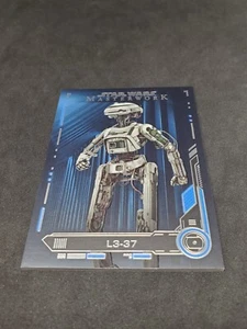 Star Wars Topps Masterwork 2019 Blue Insert Card - L337 L3-37 99 - Picture 1 of 1