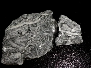 Pinolith 2 Platten -grob -Kabbel-Display-Sammeln-Geologie - Bild 1 von 3