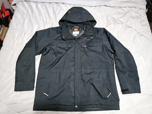 Columbia Men's Thermal Coil Hooded Ski Jacket Black Melange XL - Picture 1 of 7