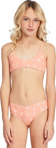 Billabong L109949 Girls Orange Fallin for Her Reversible Triplet Swim Set Size 7 - Picture 1 of 5