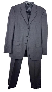 Jos A Bank Men's NEW Wool 3-Button Suit 40R Gray Pleated Pants 33x35 - Picture 1 of 6