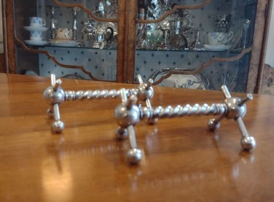 Coppia Poggiaposate Sheffield  Vittoriani per Posate da Servizio Poggia Posate - Immagine 1 di 4