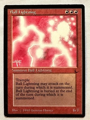 Ball Lightning  - Magic the Gathering MTG The Dark - Near Mint - Free Shipping! - Image 1 of 2