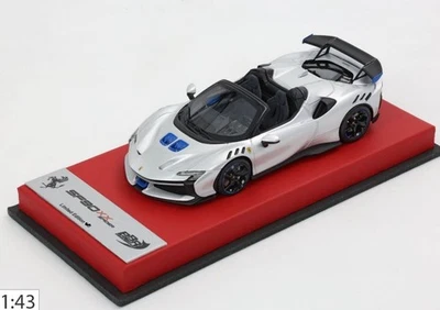 Ferrari SF90 XX Spider Argento Nurburgring 1/43 lim.ed. 2/3 BBRC286GL BBR MODELS - Immagine 1 di 3