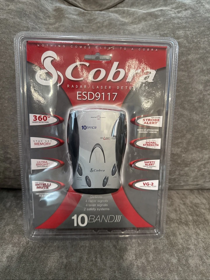 One Cobra Radar Detector Esd9117 Brand New Original Package Sealed!!!! - Image 1 of 3
