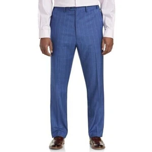 English Laundry Men's Windowpane Suit Pants In Blue Size 41W MSRP $98 - Picture 1 of 3