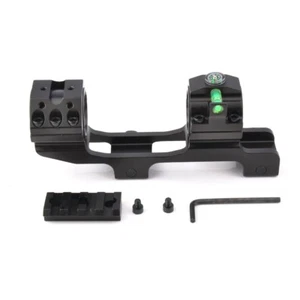 Scope 25.4mm to 30mm Dual Rings w/Picatinny Rail Mounts with Bubble Spirit Level - Picture 1 of 7