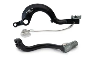 AS3 REAR BRAKE PEDAL GEAR LEVER for KAWASAKI KX 125 2003-2008 - Picture 1 of 6