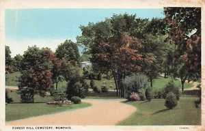 Forest Hill Friedhof Memphis Tennessee Vintage Postkarte H29 - Bild 1 von 2