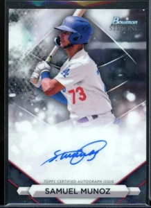 2023 Bowman Sterling Prospect Autographs #PASM Samuel Munoz - Picture 1 of 2