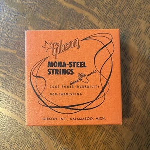 Vintage New Gibson Mona-Steel Violin Strings No 385 Set Of 4 - Picture 1 of 7