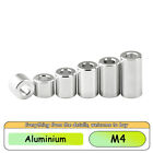 M4 Aluminium Alu Hülsen Distanzhülsen Abstandshalter Rund Unterlegscheiben