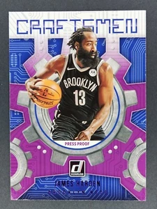 2021-22 Panini Donruss RARE! Craftsmen Press Proof Purple  #14 James Harden - Picture 1 of 2