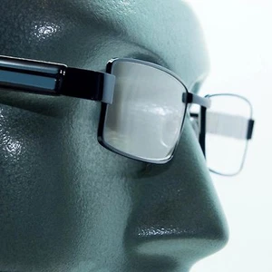 Reading Glasses Super Hi Tech Metro Metal Frame Jazz Blue Black Detail +3.00 - Picture 1 of 4