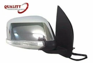 Door Wing Mirror Electric Chrome Cover Indicator Right For Nissan Navara 06-15 - Picture 1 of 10