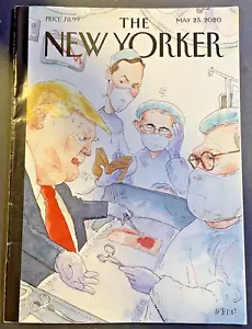 The New Yorker 25 maggio 2020 Donald Trump copertina cartone animato Trump che esegue chirurgia - Foto 1 di 5