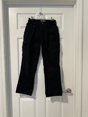 Pantalones tácticos de policía negros Taclite Pro 5,11 para mujer bolsillos de carga talla 4R (28x29) Foto 1 de 4