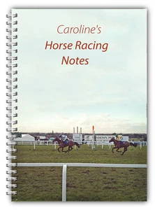 A5 PERSONALISED HORSE RACING NOTEBOOK PAD 100 LINED BLANK PAGE DAD GRANDAD GIFT - Picture 1 of 9