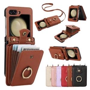 Para Samsung Z Abatible 7 6 5 4 3 Anillo Soporte Pata Bandolera Correa Cartera Estuche - Imagen 1 de 17