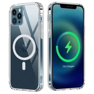 Magnetic Clear Phone Case-MagSafe Cover For Apple iPhone 11 13 14 15 Pro Max UK - Picture 1 of 17