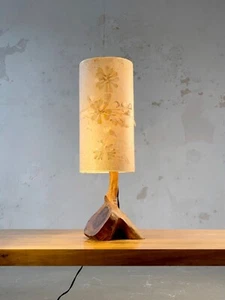 1970 LAMPE MODERNISTE BRUTALIST SHABBY CHIC Noll Nakashima Chapo Audoux-Minnet - Imagen 1 de 10