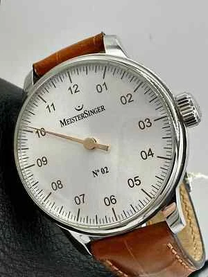 MEISTERSINGER No. 2 Silver Dial MSAM6601G 43mm Swiss Mechanical UNWORN - Image 1 of 4