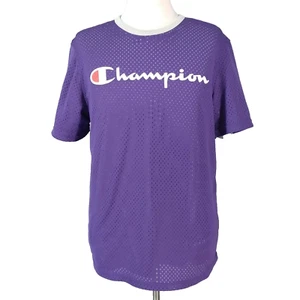 Champion dual 2 layer Mesh jersey style shirt adult large purple grey - Picture 1 of 9
