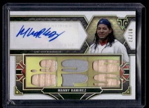 2022 Topps Triple Threads Autograph Relic Manny Ramirez Auto 01/27 Boston Red - Picture 1 of 2