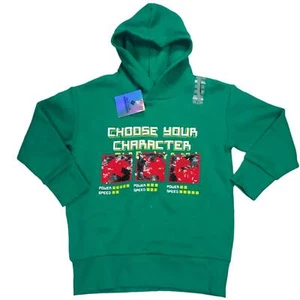 Members Mark Boys Choose Your Character Flip Sequin Hoodie Green 6/7 - Picture 1 of 2