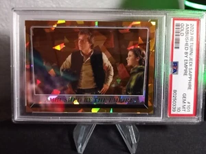 2023 Star Wars Topps Chrome Sapphire Ambushed By Empire Gold 08/15 PSA 10 - Picture 1 of 3