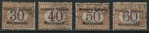 Italian Somalia overprinted 1906-08 Postage Dues 30 to 60 centesimi used - Picture 1 of 1