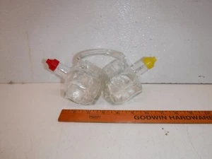 Vintage Glass Combination Oil & Vinegar Dispenser - Picture 1 of 11